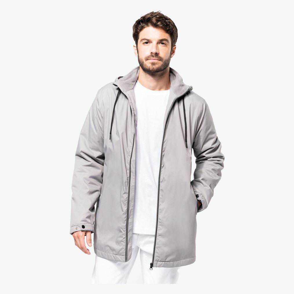 Veste à capuche avec doublure en micropolaire unisexe Kariban