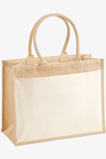 Image produit Sac de courses en jute avec poche en coton