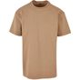 Build Your Brand Acid Washed Heavy Oversize Tee union_beige