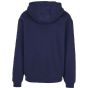Build Your Brand Fluffy Zip Hoody Navy