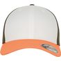 flexfit 3-Tone Flexfit Cap neon_orange/white/olive