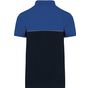 WK Designed To Work Polo bicolore écoresponsable manches courtes unisexe navy/royal_blue