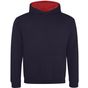 AWDis Just Hoods Kids Varsity Hoodie new_french_navy/fire_red