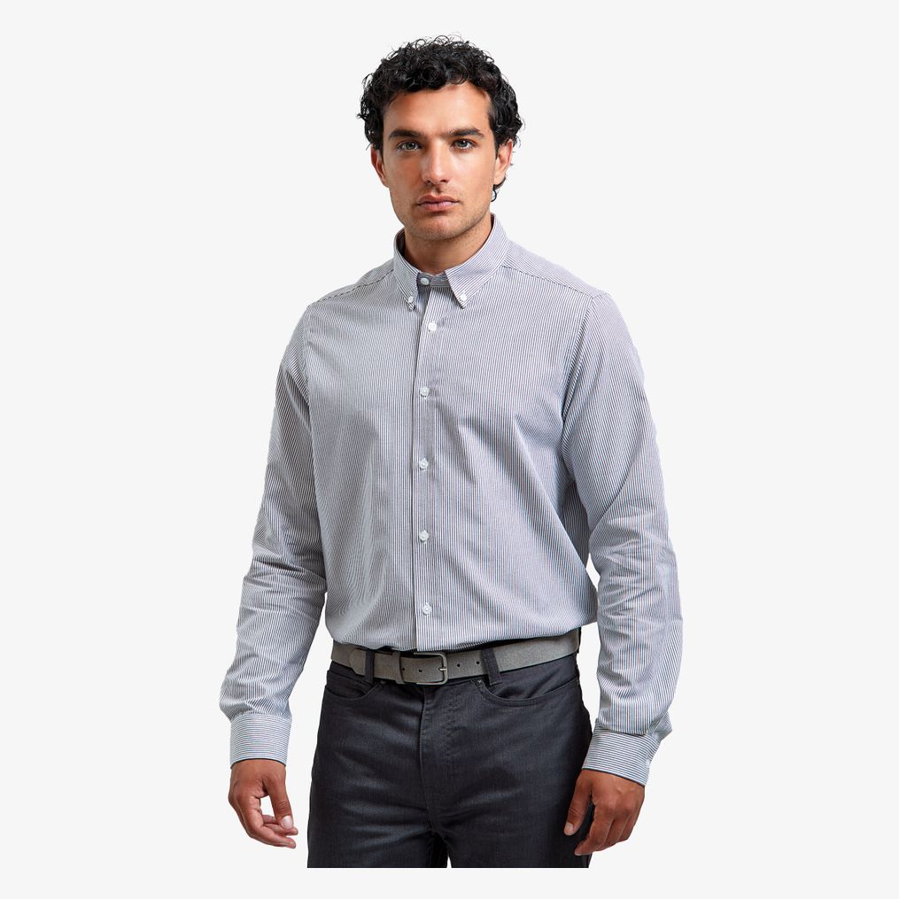 Chemise à rayures Oxford pour homme Premier