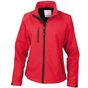 result VESTE SOFT SHELL FEMME red