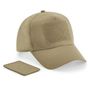 Beechfield Casquette à 5 panneaux avec patch amovible desert_sand