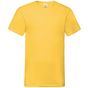 fruit of the loom Valueweight V-Neck T - tournesol - L