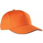 K-up Casquette sandwich contrasté - 5 panneaux orange/dark_grey