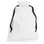 Westford Mill Sac en Coton avec Cordon Ruban soft_white/black