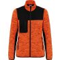 WK Designed To Work Veste recyclée en polytricot femme fluorescent_orange_melange/black