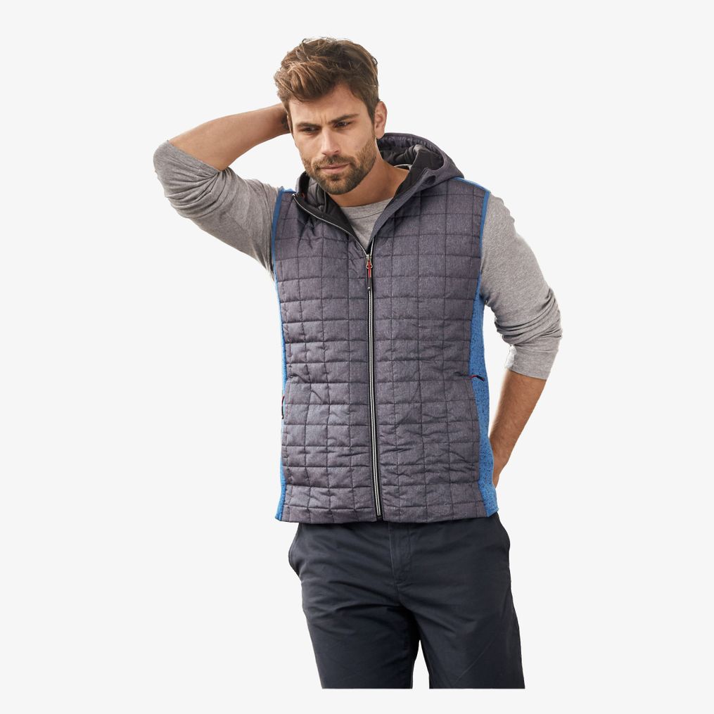 Men´s Knitted Hybrid Vest James&Nicholson