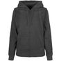 Build Your Brand Basic Ladies Basic Zip Hoody charcoal