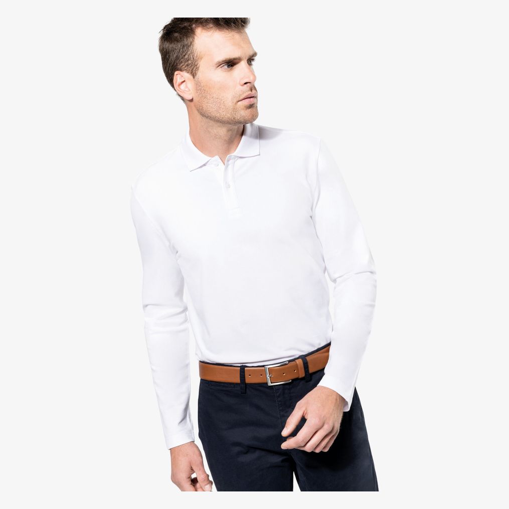 Polo Supima® manches longues homme Kariban Premium