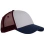 K-up Casquette Trucker - 5 panneaux white/indigo/wine