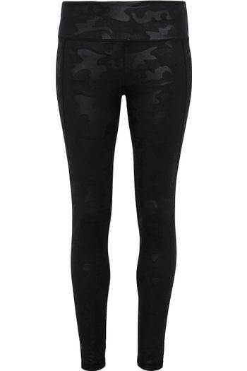 Legging Performance femme Tridri® long, à imprimé camouflage - Black Camo