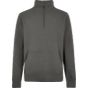Kustom Kit 1/4 Zip Pique Sweatshirt Dark grey