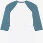 Bella Unisex 3/4 sleeve baseball tee white/denim_triblend