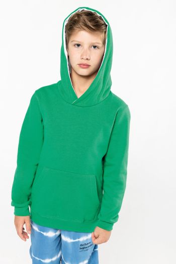 Image produit Sweat-shirt capuche contrastée enfant