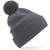 Beechfield Bonnet Snowstar® en coton biologique graphite_grey