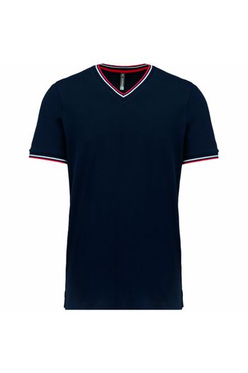 Image produit T-shirt maille piquée col V homme