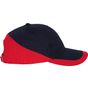 K-up Racing - casquette bicolore 6 panneaux navy/red