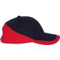 k-up Racing - casquette bicolore 6 panneaux navy/red