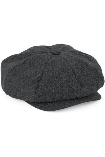 Casquette gavroche en laine melton - Charcoal Marl