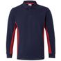 Velilla Polo bicolore manches longues navy/red