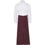 SG Accessories - Bistro Berlin Long Bistro Apron with Vent and Pocket burgundy