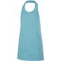 Velilla Tablier à bavette boutonné court turquoise