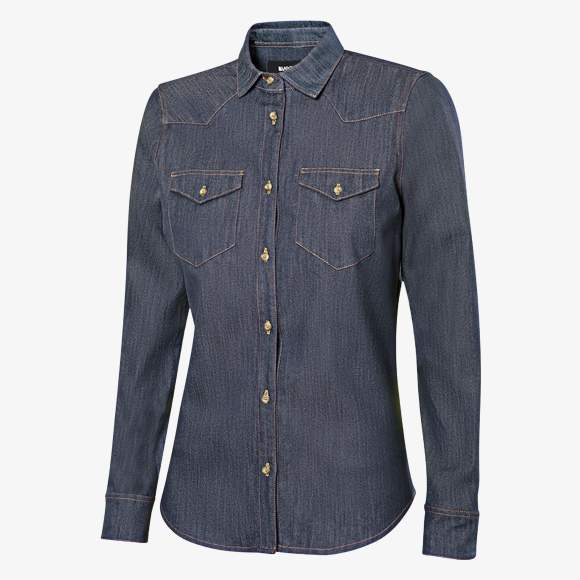 Chemise stretch en denim femme Velilla