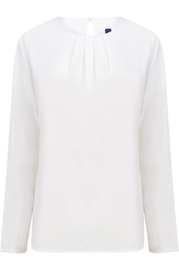 Image produit Ladies' pleat front l/s blouse