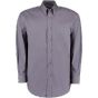 Kustom Kit Premium Oxford Shirt Long Sleeve Charcoal