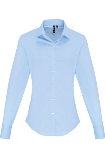 Image produit Chemise en popeline Stretch manches longues pour femme