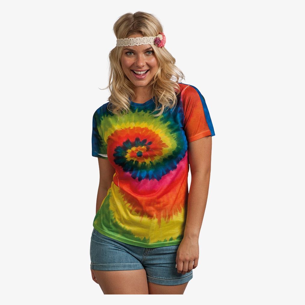 Ladies Sublimated Rainbow T Colortone