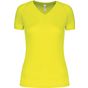 ProAct T-shirt de sport manches courtes col v femme - fluorescent_yellow - L