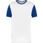 ProAct Maillot manches courtes bicolore enfant white/dark_royal_blue