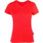 HRM Women's Luxury V-Neck Tees Red