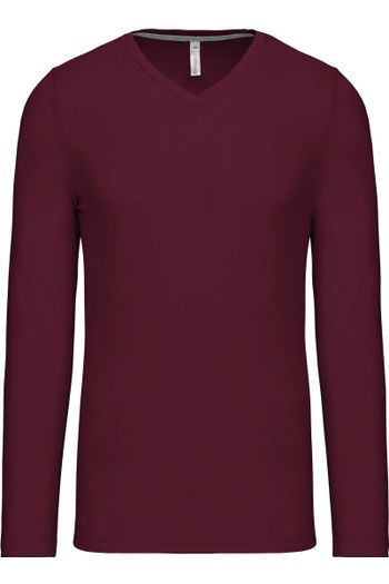 Image produit T-shirt col V manches longues