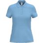 iDeal Basic Brand Polo piqué femme 200 ideal_sky_blue