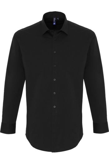 Image produit Chemise en popeline stretch à manches longues pour homme