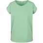 Build Your Brand Ladies Extended Shoulder Tee neo_mint