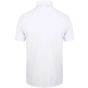 Henbury Men's stretch polyester polo shirt white