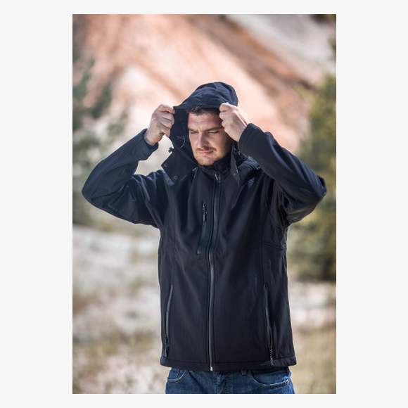 Men Softshell Jacket Breva Schwarzwolf Outdoor
