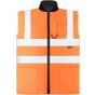 Korntex Hi-Vis reversible safety bodywarmer ural 2-in-1 Signal orange