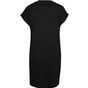 Build Your Brand Ladies Turtle Extended Shoulder Dress black