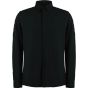 Kustom Kit Tailored Fit Pique Shirt Long Sleeve Black