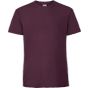 fruit of the loom Iconic 195 ringspun premium T burgundy