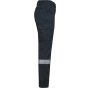 WK Designed To Work Pantalon cargo unisexe avec bas élastiqué et bande réfléchissante navy