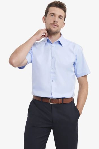 Image produit Chemise à chevrons cintrée manches courtes homme